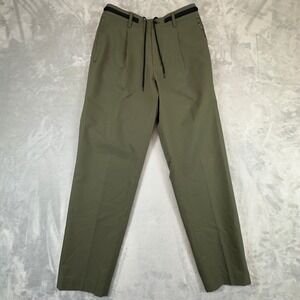Takeo Kikuchi City Setter Tech Pants Olive Green Elastic Waist Japan‎ Designer
